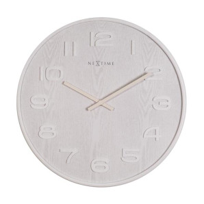 Zegar (biały) Wood Wood Medium Nextime
