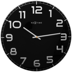 Zegar ścienny (czarny) Classy Large Nextime