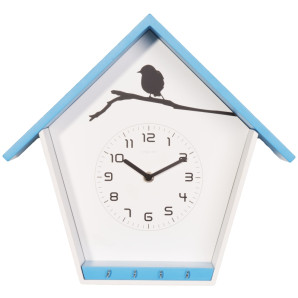 Zegar z wieszakiem na klucze (niebieski) Cuckey Nextime