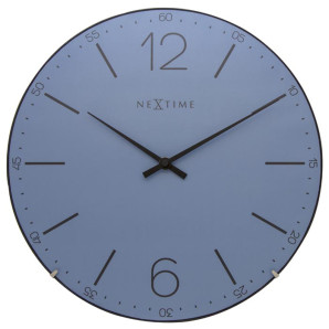 Zegar ścienny (niebieski) Index Dome Nextime
