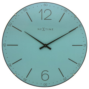 Zegar ścienny (turkusowy) Index Dome Nextime