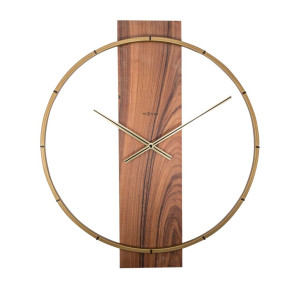 Zegar ścienny (brązowy) Carl Nextime