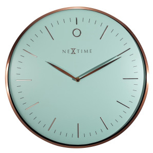 Zegar ścienny (turkusowy) Glamour Nextime