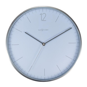 Zegar ścienny (biały) Essential Silver Nextime