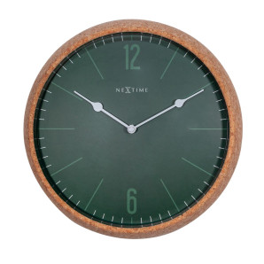 Zegar ścienny (zielony) Cork Nextime