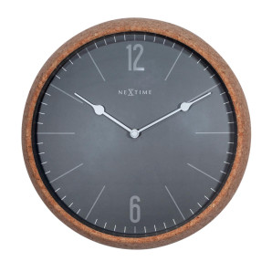 Zegar ścienny (szary) Cork Nextime