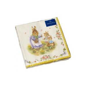 Serwetka lunchowa Rodzina zajęcy Easter Accessories Villeroy & Boch
