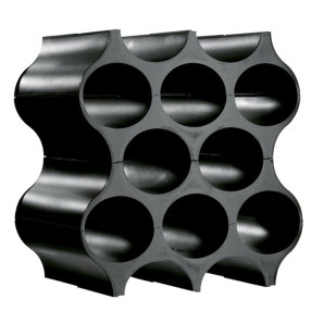 Stojak na butelki czarny Set-up Koziol 