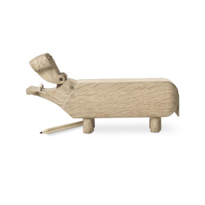 Figura, zabawka drewniana Hipopotam Kay Bojesen