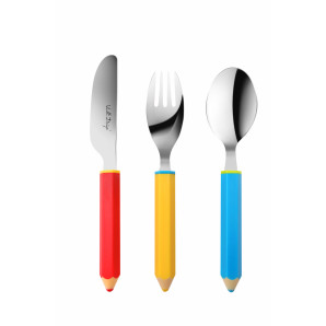 Komplet sztućców dziecięcych 3 el. MOMO Vialli Design 