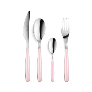 Komplet sztućców 24 szt. (różowy) Diva Vialli Design