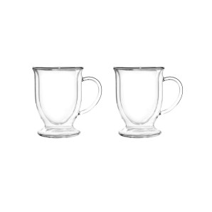 Zestaw 2 filiżanek z podwójnymi ściankami latte (250 ml) Amo Vialli Design