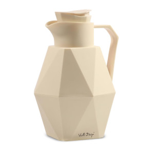 Dzbanek termiczny z wkładem szklanym 1 l (kremowy) Geo Vialli Design