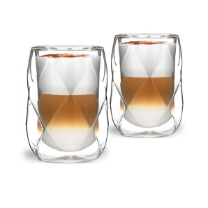 Zestaw 2 szklanek z podwójnymi ściankami (250 ml) Geo Vialli Design