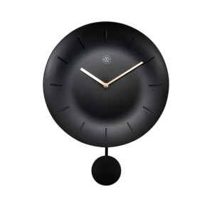 7339 ZW Zegar ścienny (czarny) Bowl Nextime