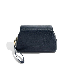 Kosmetyczka z kieszenią na pędzle (granatowa) Stackers 