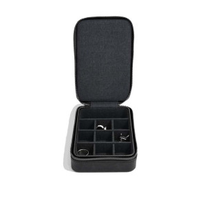 Etui podróżne na spinki i zegarek (czarne) Stackers 