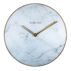 Zegar ścienny (jasny) Marble Nextime