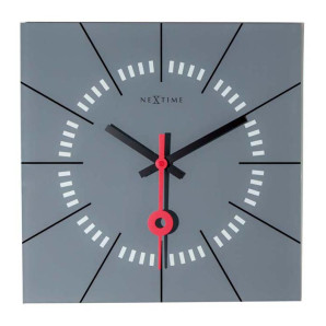 Zegar ścienny (szary) Stazione Nextime