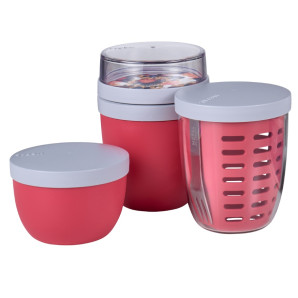 Zestaw 3 pojemników (nordic red) - edycja limitowana Ellipse Mepal