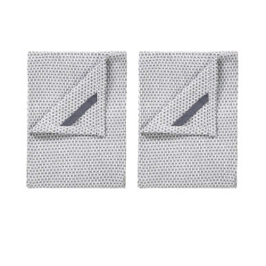 Zestaw 2 ręczników (lily white-gunmetal) Ridge Blomus