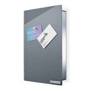 Magnetyczna skrzynka na klucze pionowa (szara) Blomus