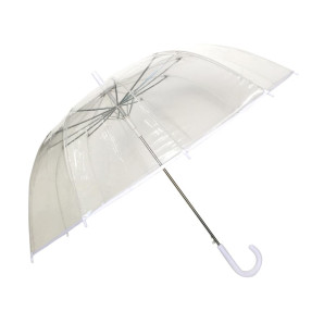 Parasol automatyczny - kopuła XL (przezroczysty z białą obwódką) Smati