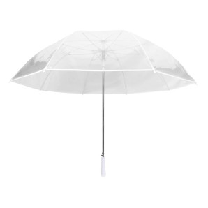 Parasol automatyczny dla 2 osób (przezroczysty z białą obwódką) Smati