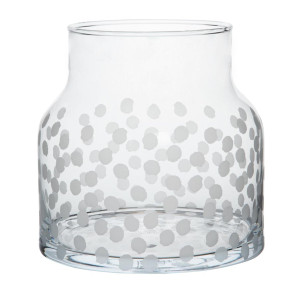 Wazon szklany (18 cm) Dots Rader