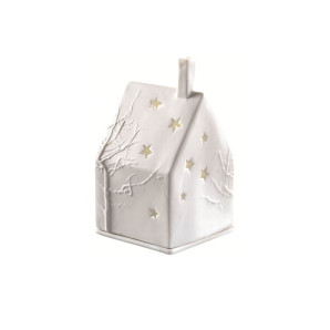 Lampion domek Zimowe drzewo Rader
