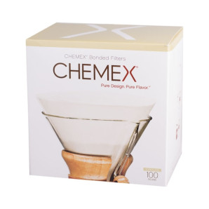 Zestaw 100 filtrów papierowych okrągłych Chemex