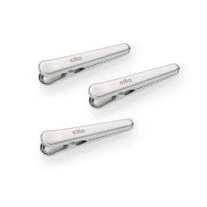 Zestaw 3 klipsów do torebek Cilio