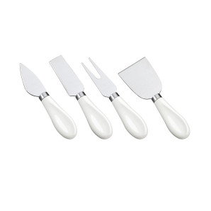 Zestaw 4 noży do sera z porcelanowymi uchwytami Formaggio Cilio