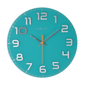 Zegar ścienny (turkusowy) Classy Nextime