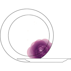 Talerzyk deserowy Rose Bugatti