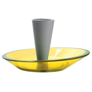 Talerzyk na przekąski (żółty) Glamour Bugatti 