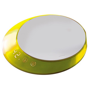 Waga kuchenna z timerem (żółta) Glamour Bugatti