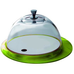 Patera ze szklaną pokrywą (zielona) Glamour Bugatti