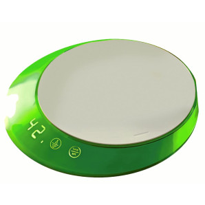 Waga kuchenna z timerem (zielona) Glamour Bugatti