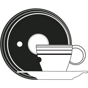 Filiżanka do herbaty Optical Bugatti 