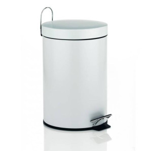 Kosz łazienkowy otwierany pedałem (biały) Rika Kela