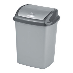 Kosz na śmieci 25 l (srebrno-grafitowy) Dominik Curver 