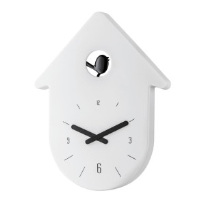 Zegar ścienny (biały) Toc Toc Koziol