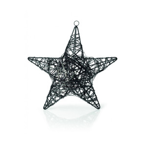 Ozdoba Gwiazda (czarna) L Christo Philippi
