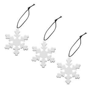 Zestaw 3 ozdób choinkowych (płatki śniegu) Winter Sagaform