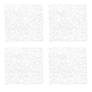 Zestaw 4 paneli dekoracyjnych (białych) Fusion Koziol