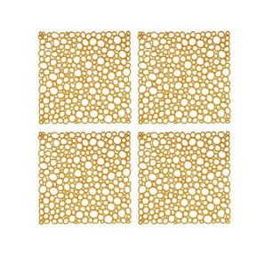 Zestaw 4 paneli dekoracyjnych Oxygen (pomarańczowych) Koziol
