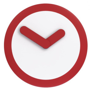 Zegar ścienny (czerwony) Focus Nextime