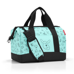 Torba podróżna Allrounder M Kids Cats and Dogs Mint Reisenthel