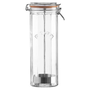 Słoik do przechowywania makaronu spaghetti (2,2 l) Facetted Clip Top Jar Kilner